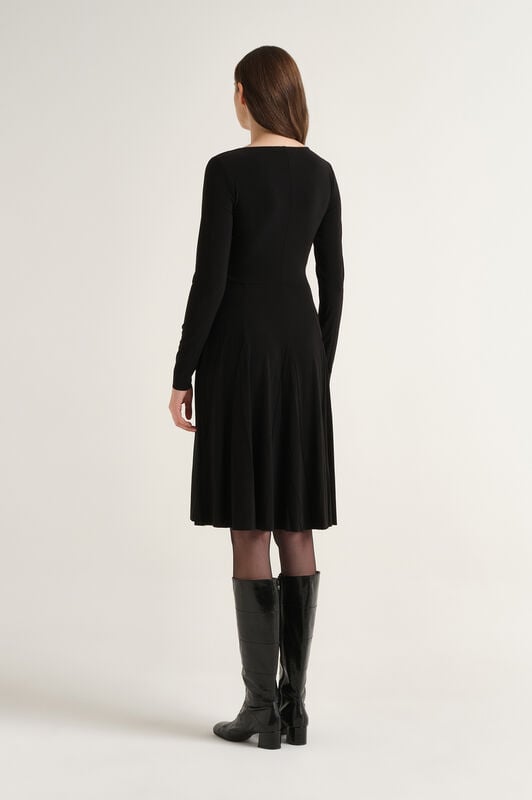 Maliparmi TECNO JERSEY KLEID Schwarz JF680070226 Maliparmi TECNO JERSEY KLEID Schwarz JF680070226