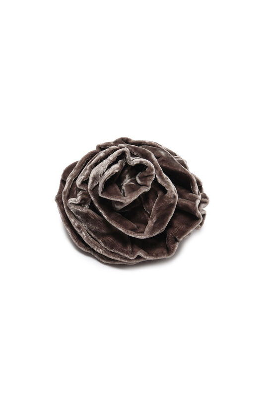 Maliparmi VELVET FLOW BROOCH Cool Brown TS013062026 Maliparmi VELVET FLOW BROOCH Cool Brown TS013062026