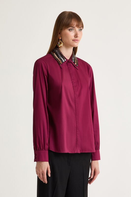 Maliparmi SPARKLE POPELINE SHIRT Must JM556415214 Maliparmi SPARKLE POPELINE SHIRT Must JM556415214