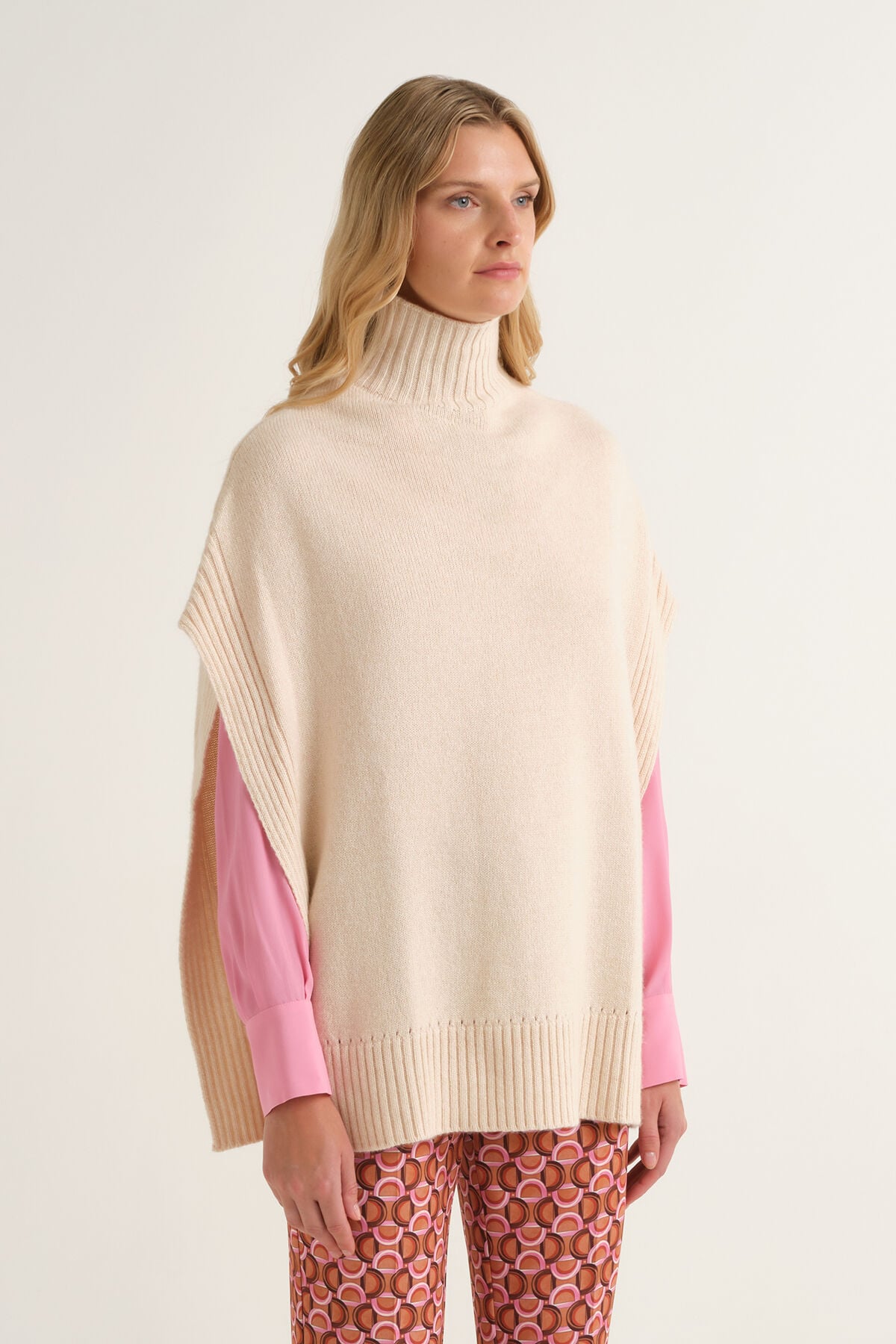 Maliparmi MAGLIA CASHMERE MERINOS Bianco Rugiada JQ513274315