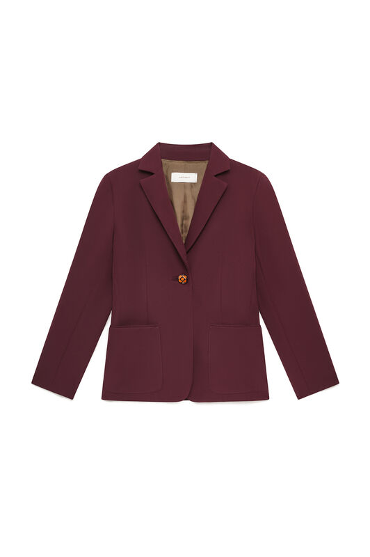 Maliparmi SLEEK MATTE BLAZER Bordeaux JD645550689 Maliparmi SLEEK MATTE BLAZER Bordeaux JD645550689