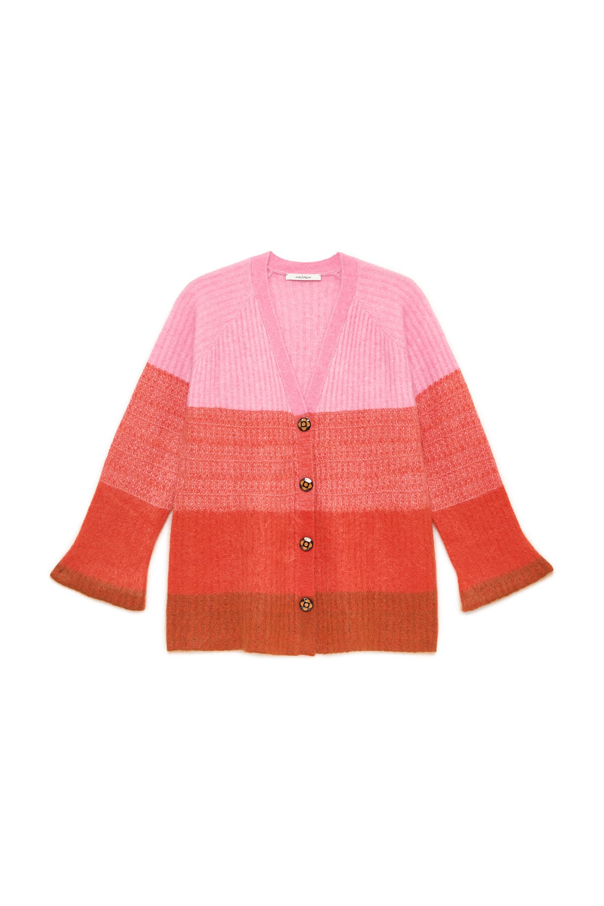 Maliparmi CARDIGAN WOOL WINTER SUNSET Marrone JN371378217 Maliparmi CARDIGAN WOOL WINTER SUNSET Marrone JN371378217