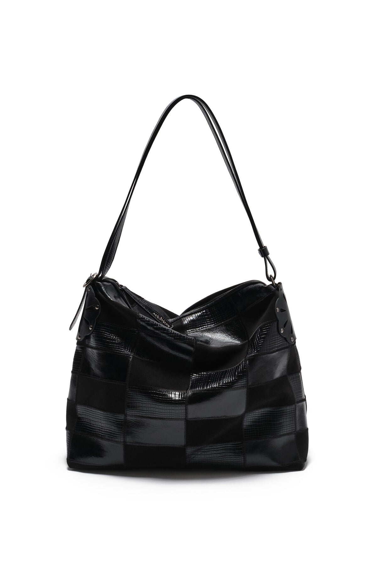 Maliparmi SACCA LEATHER BLOOM Nero BP007301574 Maliparmi SACCA LEATHER BLOOM Nero BP007301574