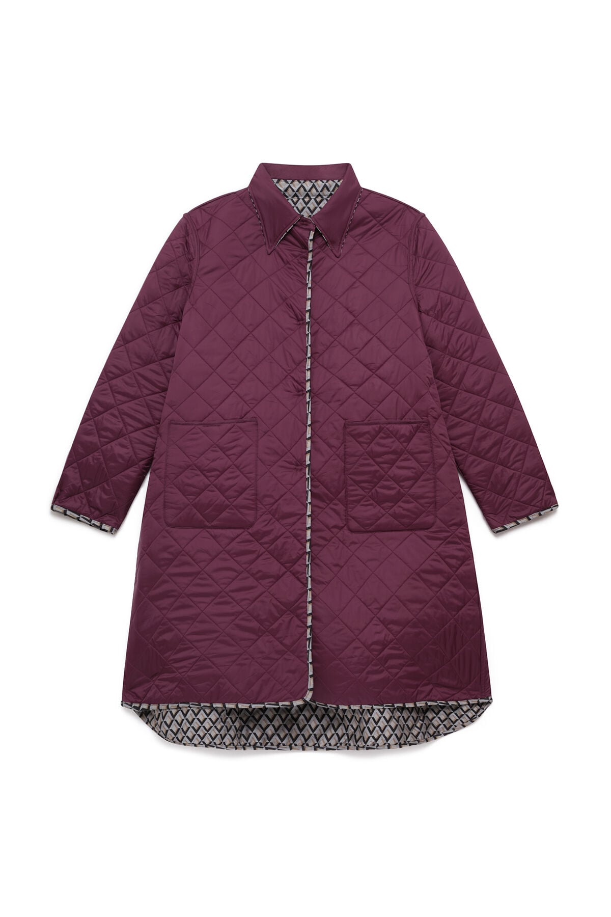 Maliparmi CAPPOTTO GEOMETRIC JACQUARD Grigio JB540150678 Maliparmi CAPPOTTO GEOMETRIC JACQUARD Grigio JB540150678