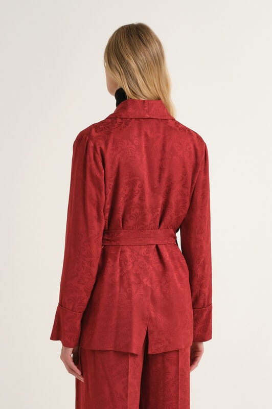 Maliparmi DAMASK JACQUARD BLAZER Dark Orange JD648850684 Maliparmi DAMASK JACQUARD BLAZER Dark Orange JD648850684