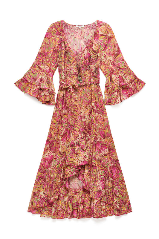 Malìparmi SWEET BUTTERFLY DRESS Yellow JF669515217