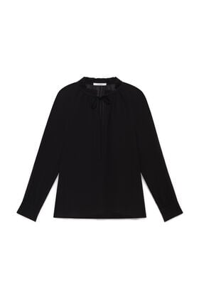 Maliparmi FLUID GEORGETTE SHIRT Black JM559750691