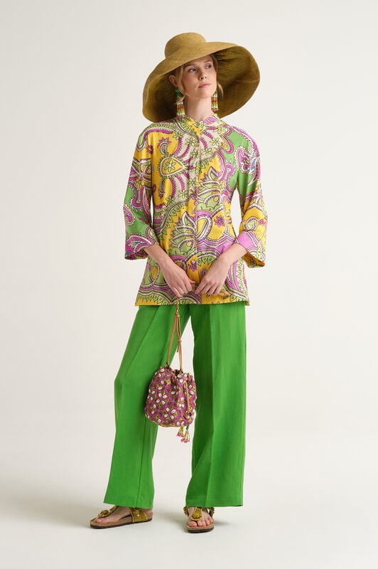 Malìparmi HIPPIE LOTUS KAFTAN Green JM557570671 Malìparmi HIPPIE LOTUS KAFTAN Green JM557570671