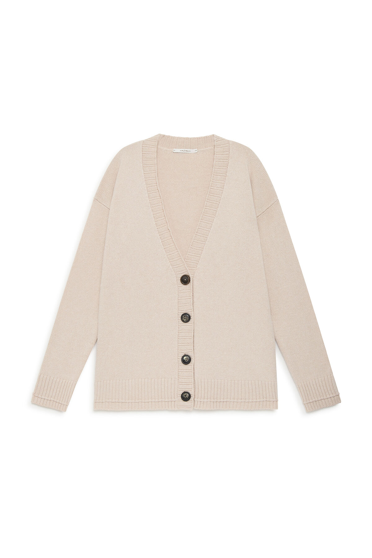 Maliparmi CASHMERE MERINOS CARDIGAN Warm Beige JN370574315