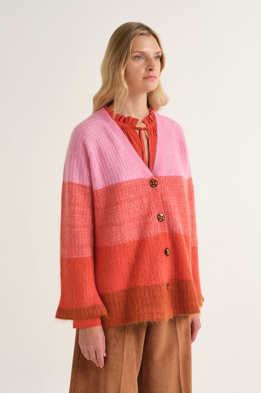 Maliparmi CARDIGAN WOOL WINTER SUNSET Marrone JN371378217 Maliparmi CARDIGAN WOOL WINTER SUNSET Marrone JN371378217