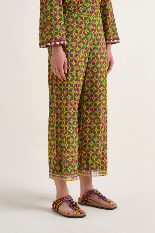 Malìparmi FLORAL SPIN PANTALON Jaune JH805815215