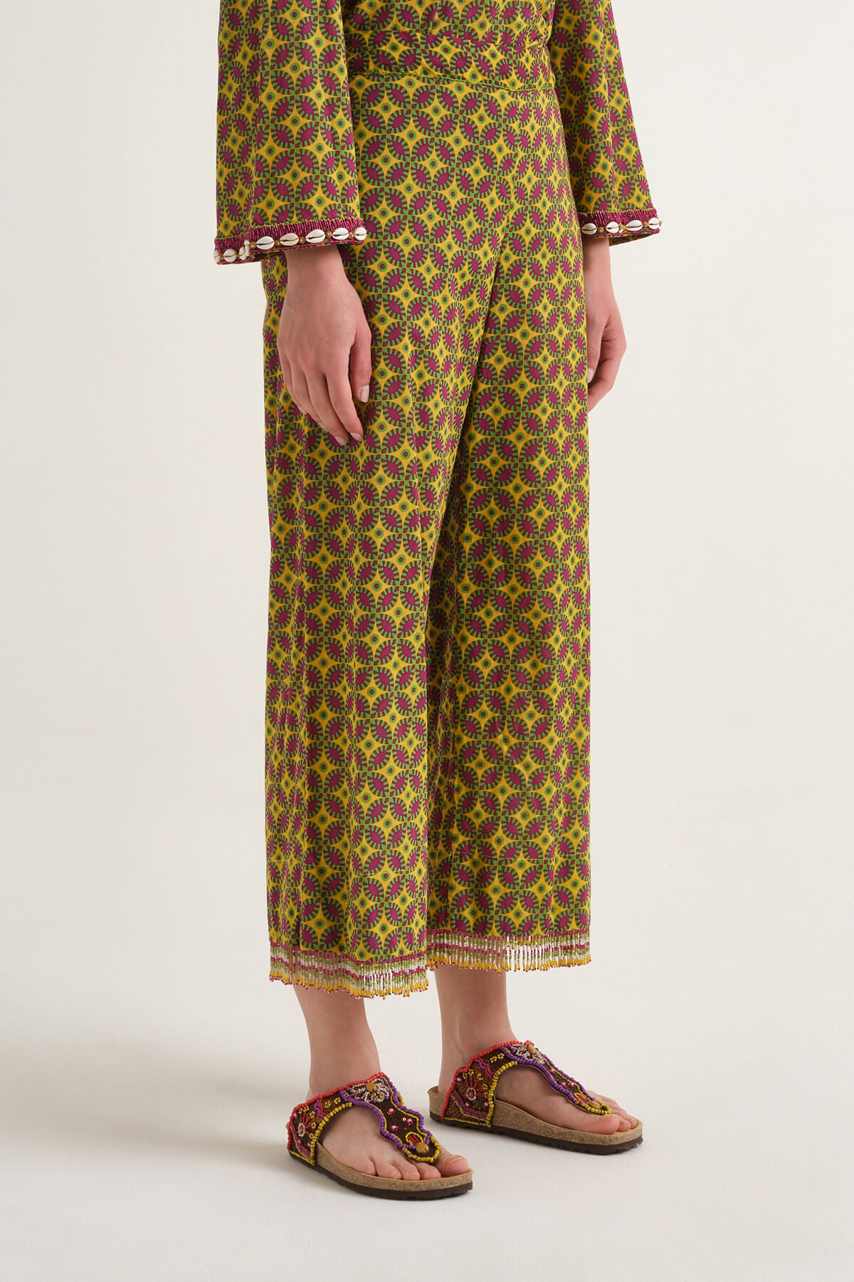 Malìparmi FLORAL SPIN PANTALON Jaune JH805815215