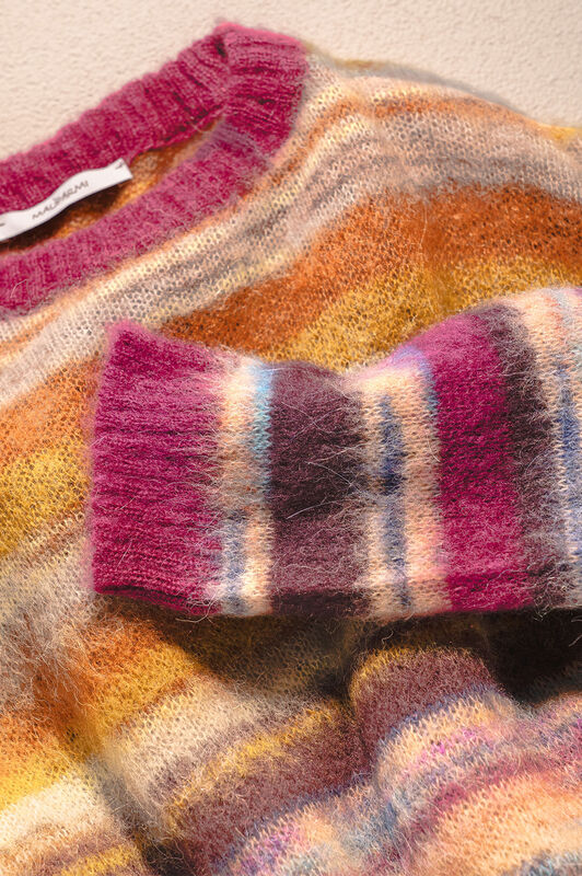 Maliparmi MAGLIA MOHAIR MIX PRINT Cammello JQ511178209