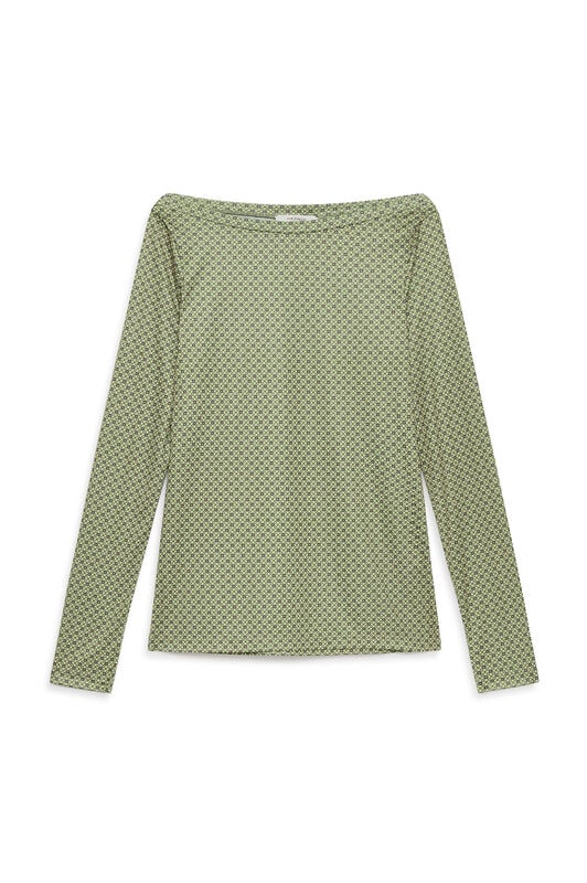 Maliparmi PRINT JERSEY-T-SHIRT Green JK025770654 Maliparmi PRINT JERSEY-T-SHIRT Green JK025770654