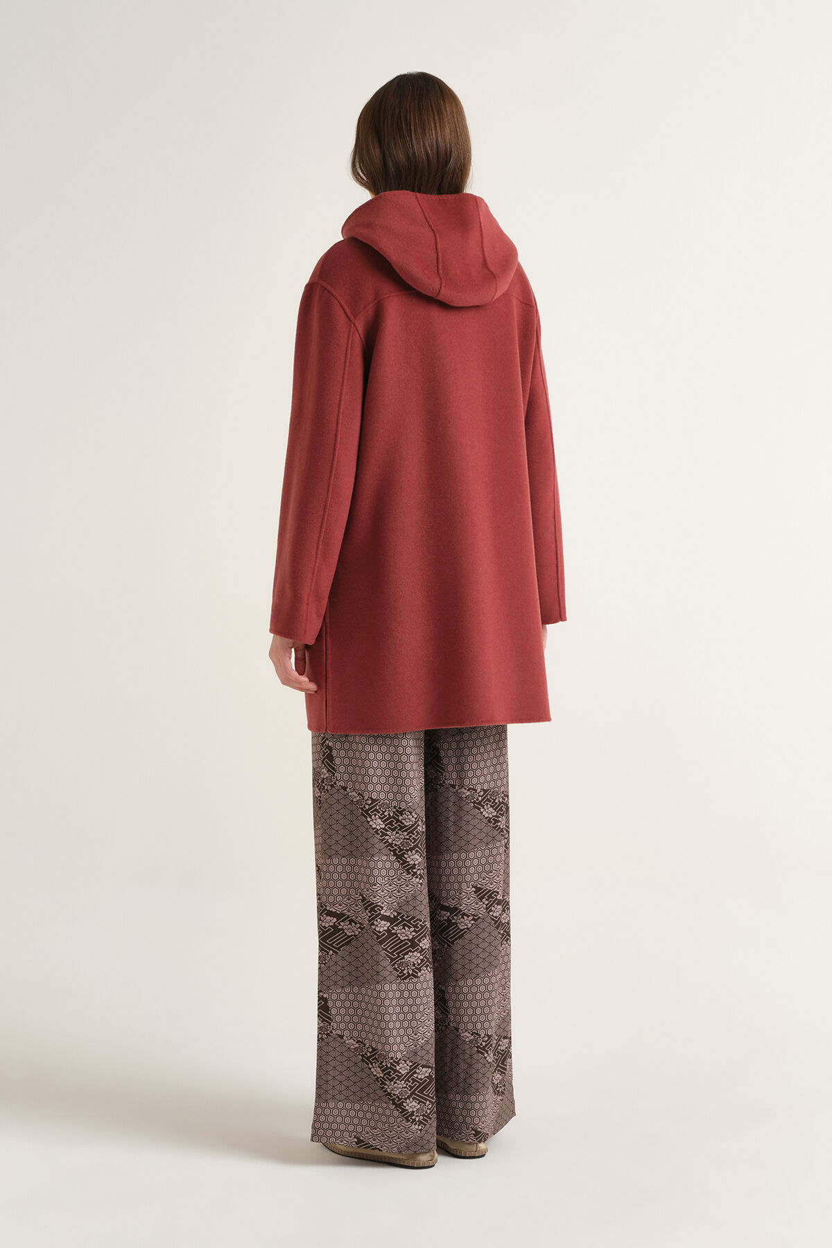 Maliparmi GIACCONE DOUBLE WOOL Bordeaux JA536220276 Maliparmi GIACCONE DOUBLE WOOL Bordeaux JA536220276