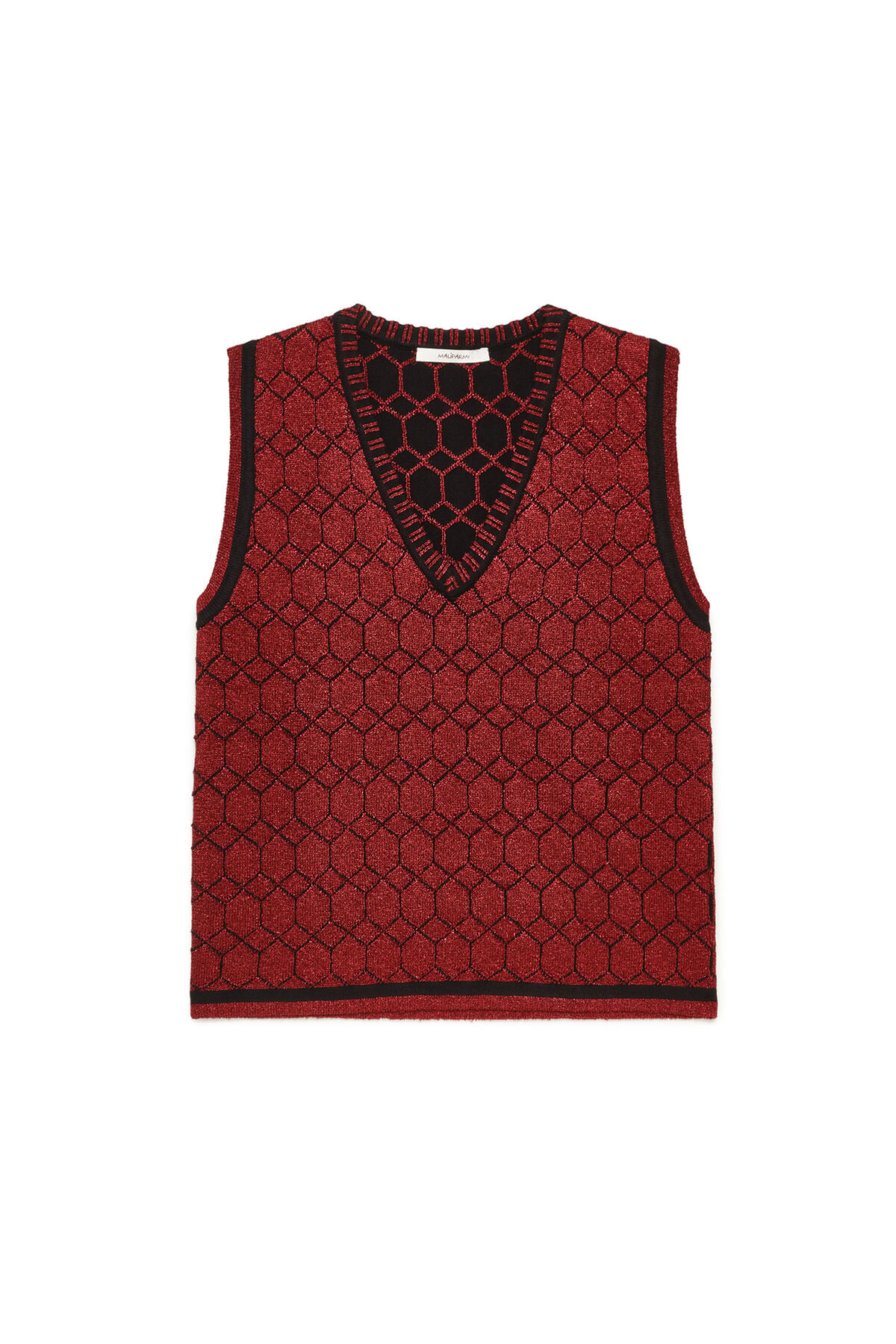 Maliparmi GILET JACQUARD 3D Rosso JE113278218 Maliparmi GILET JACQUARD 3D Rosso JE113278218
