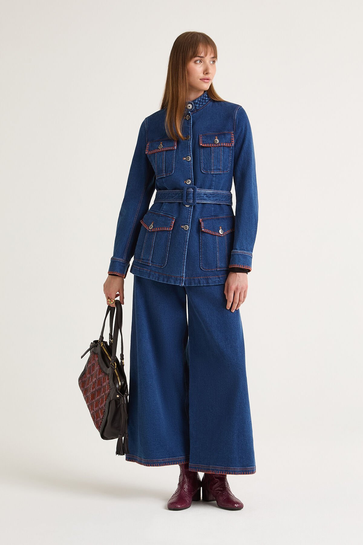 Maliparmi DENIM CRAFTS TROUSERS Dark Blue JH804010206 Maliparmi DENIM CRAFTS TROUSERS Dark Blue JH804010206