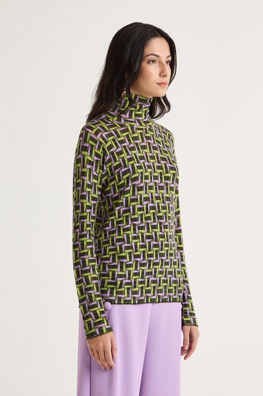 Maliparmi PRINTED KNIT KNITWEAR Green JQ510478200