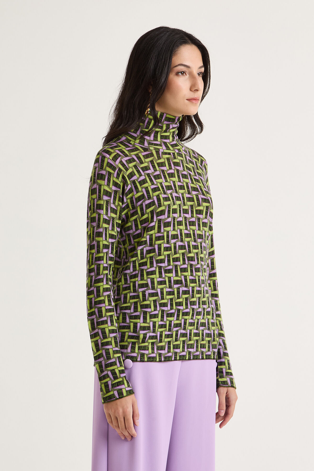 Maliparmi PRINTED KNIT KNITWEAR Green JQ510478200