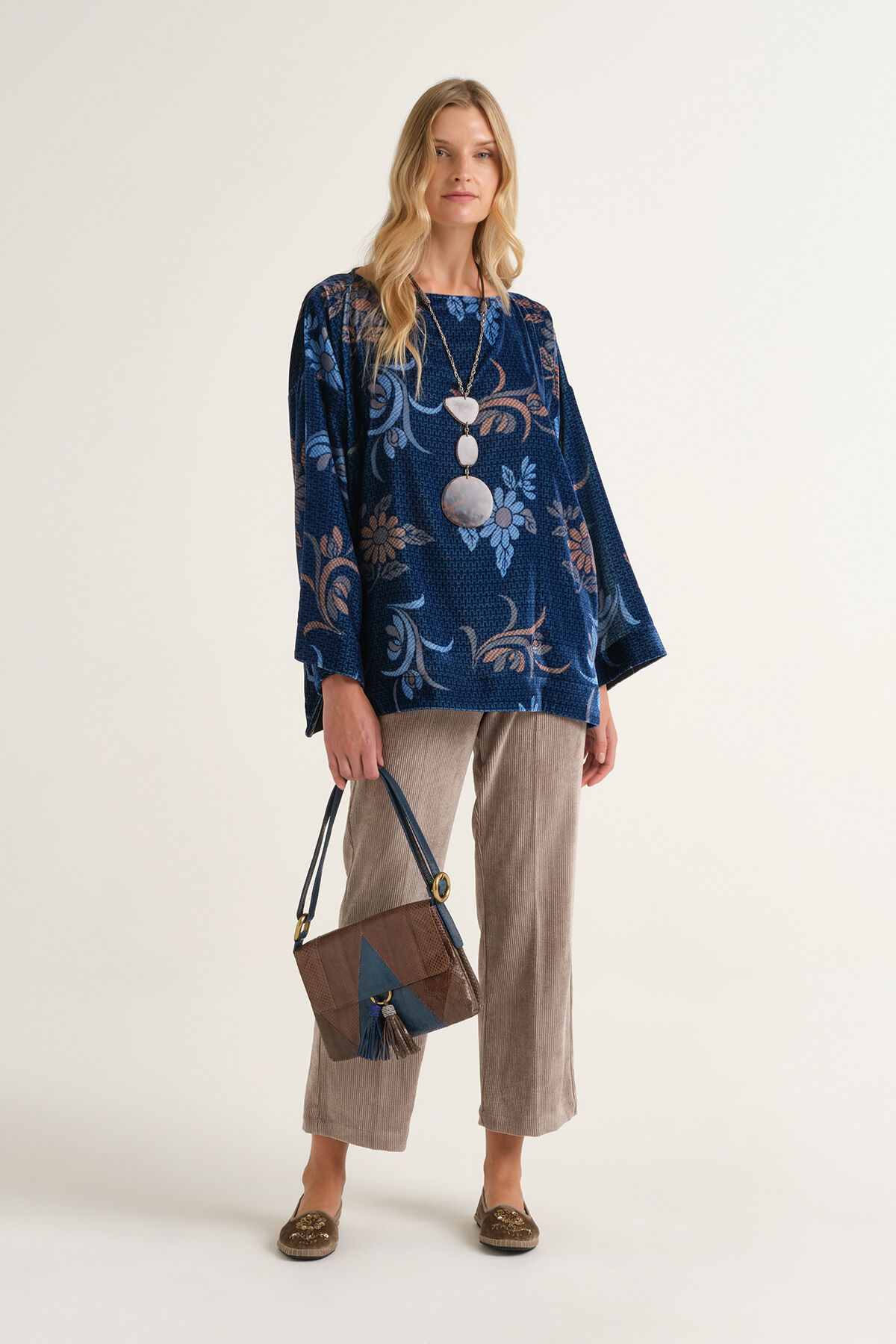 Maliparmi COLLECTION PRINT SHIRT Blue JM559461058 Maliparmi COLLECTION PRINT SHIRT Blue JM559461058