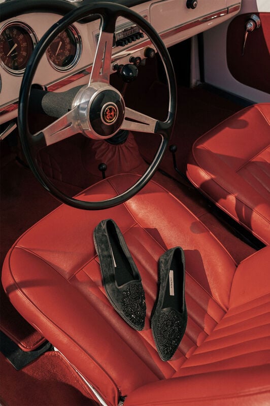 Maliparmi BABOUCHE-BIJOUX A PUNTA EMBROIDERED PASSION Nero SB009501561