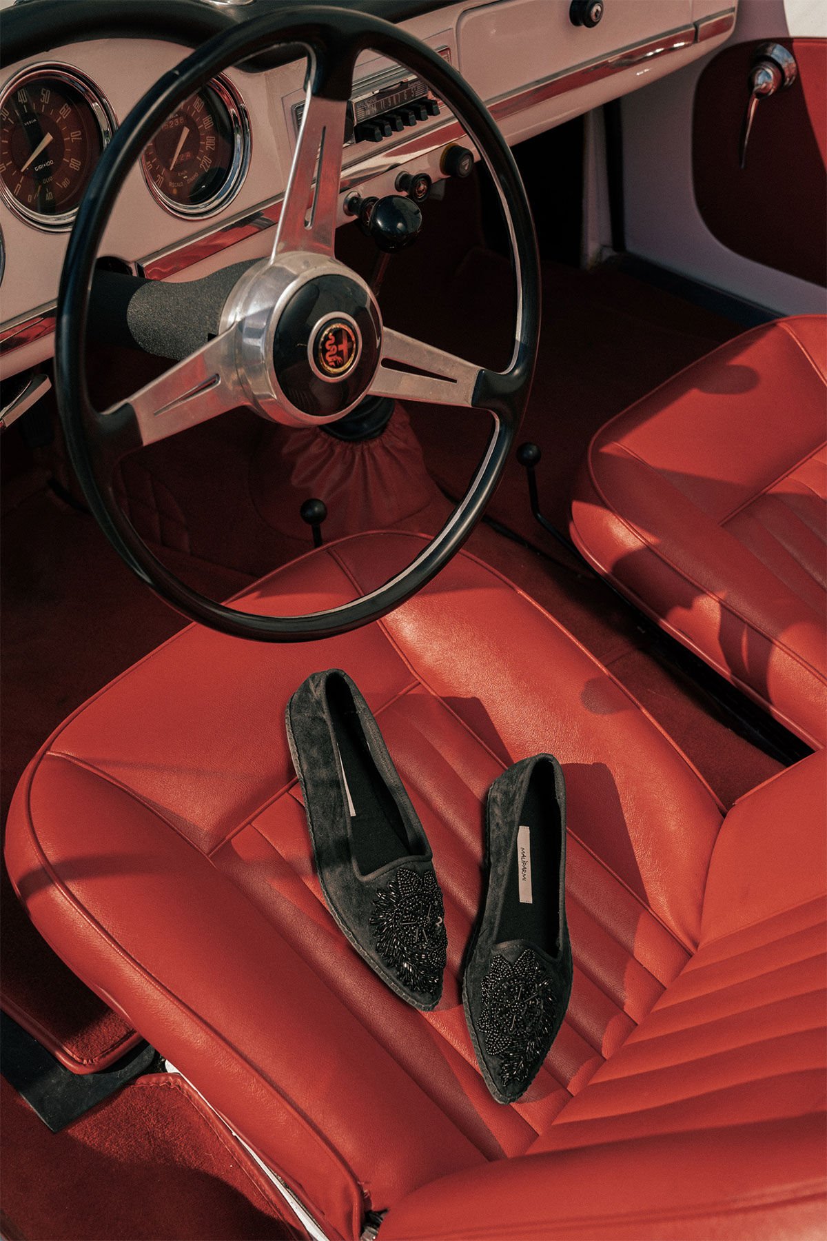 Maliparmi BABOUCHE-BIJOUX A PUNTA EMBROIDERED PASSION Nero SB009501561