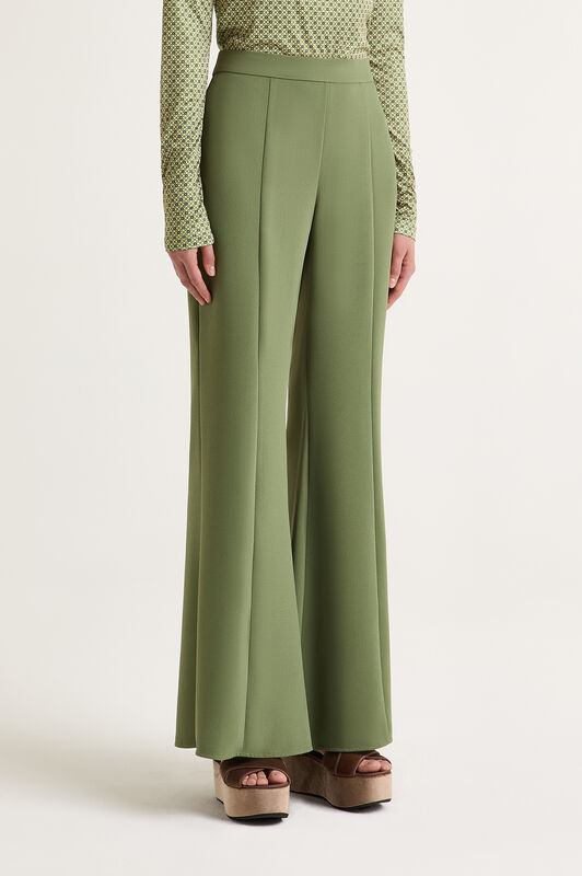 Maliparmi SABLÈ CREPE TROUSERS Fern JH756650166
