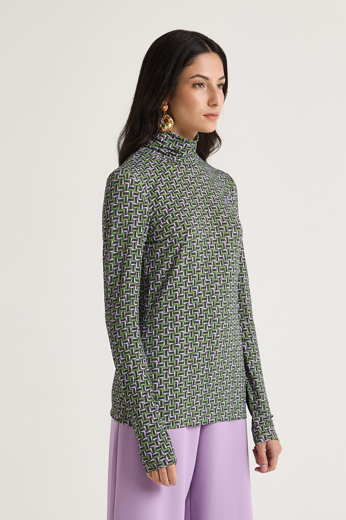 Maliparmi STONES JERSEY T-SHIRT Grün JK026070656 Maliparmi STONES JERSEY T-SHIRT Grün JK026070656