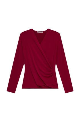 Maliparmi TECNO JERSEY T-SHIRT Burgundy JK029770226