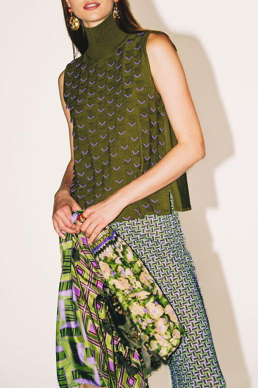 Maliparmi COLLECTION PRINTS STOLE Grün IB020730123