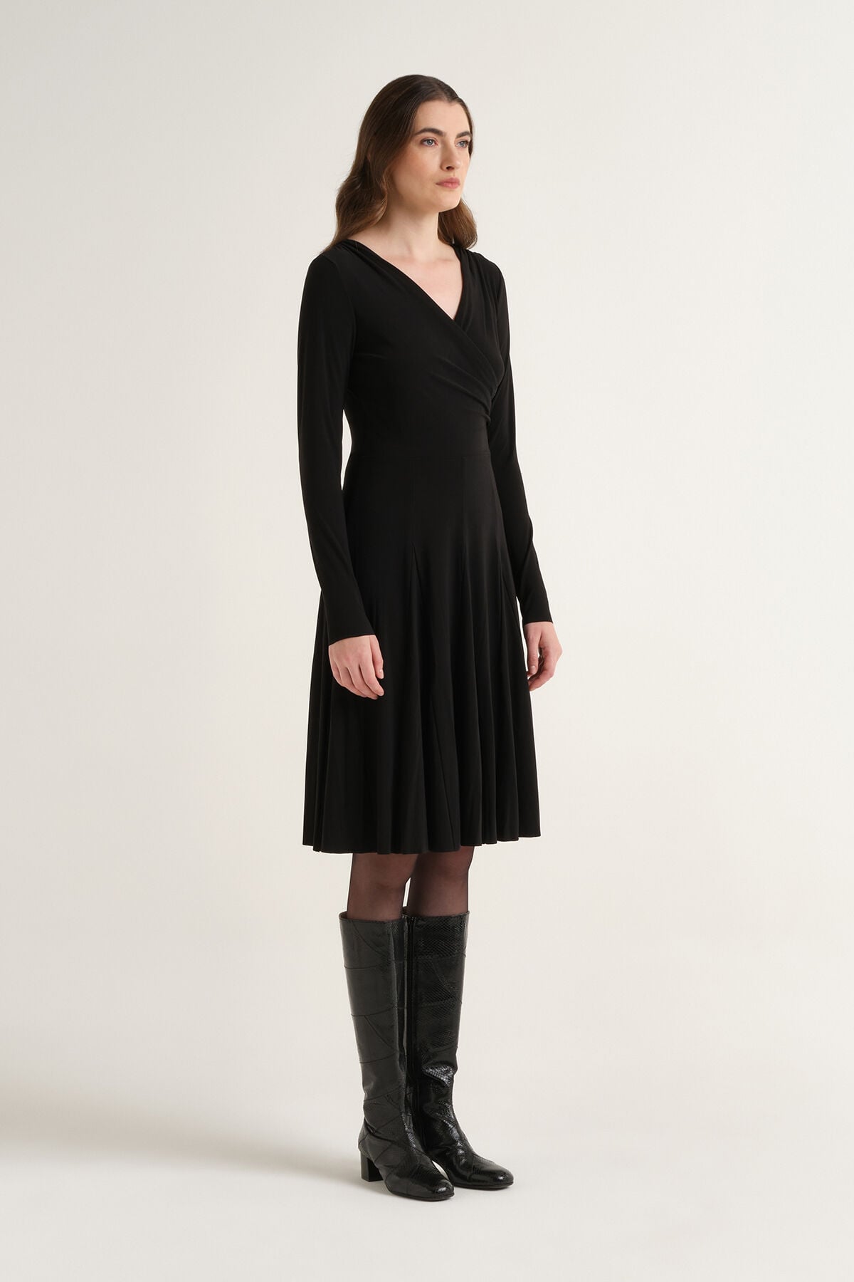 Maliparmi TECNO JERSEY KLEID Schwarz JF680070226 Maliparmi TECNO JERSEY KLEID Schwarz JF680070226