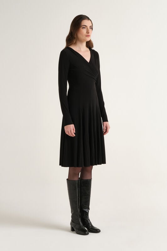 Maliparmi TECNO JERSEY KLEID Schwarz JF680070226 Maliparmi TECNO JERSEY KLEID Schwarz JF680070226