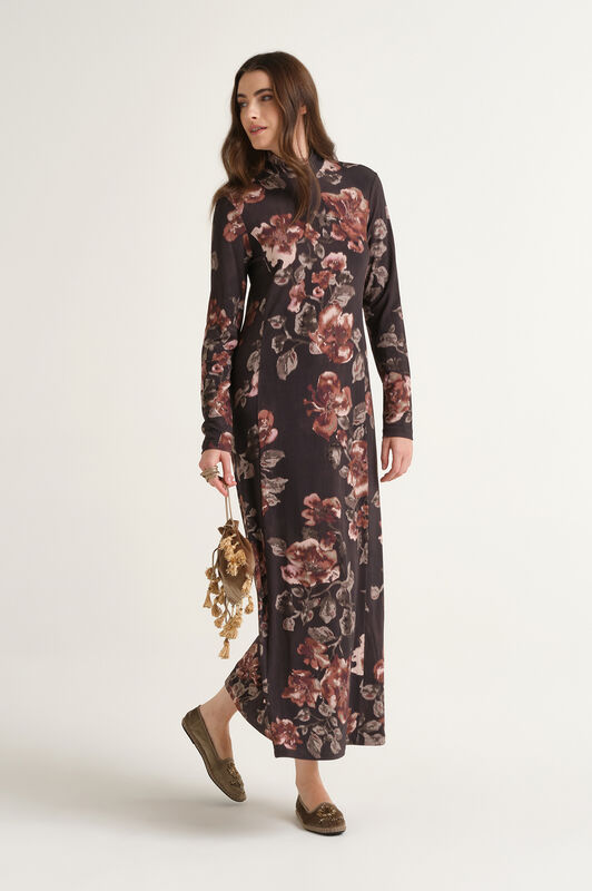 Maliparmi FROSTED BLOSSOM DRESS Brown JF668470680