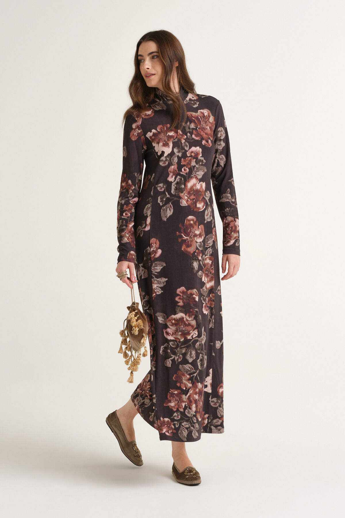 Maliparmi FROSTED BLOSSOM DRESS Brown JF668470680