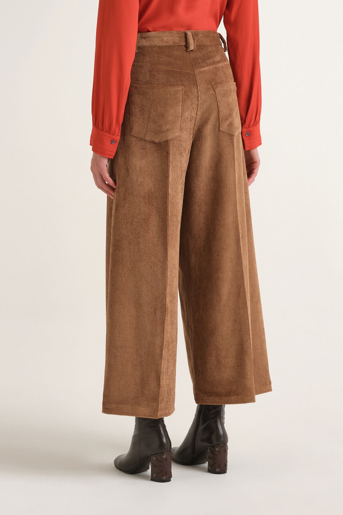Maliparmi CORDUROY VELVET TROUSER Camel JH804061060 Maliparmi CORDUROY VELVET TROUSER Camel JH804061060