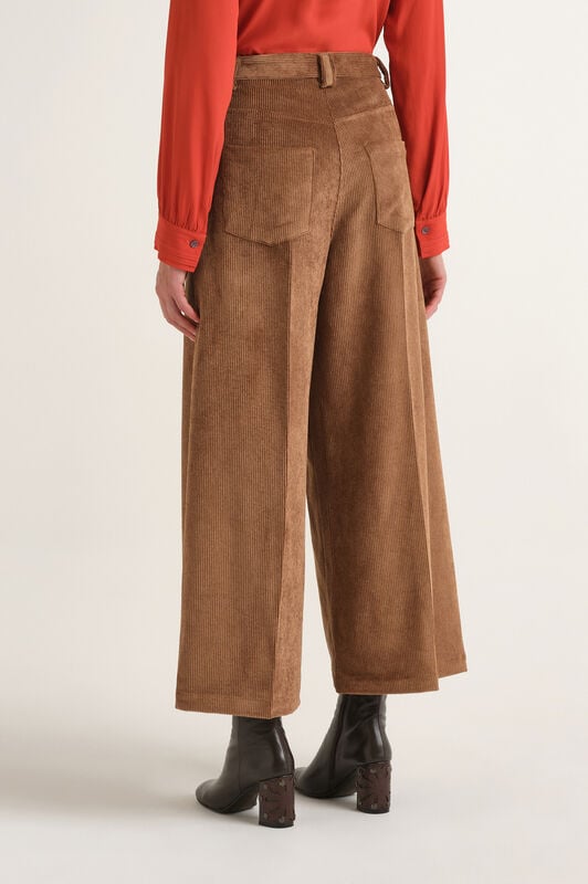 Maliparmi CORDUROY VELVET TROUSER Camel JH804061060 Maliparmi CORDUROY VELVET TROUSER Camel JH804061060