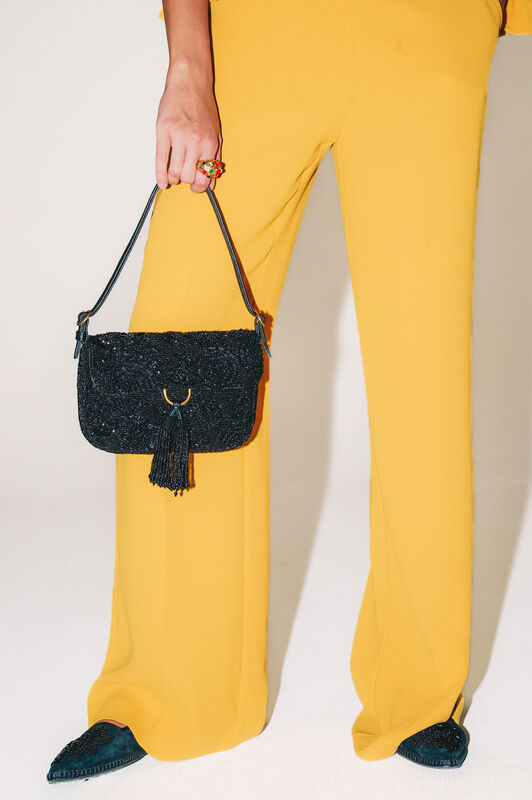 Maliparmi BORSA PICCOLA A SPALLA NOCTURNAL ROSE Nero BF001391245