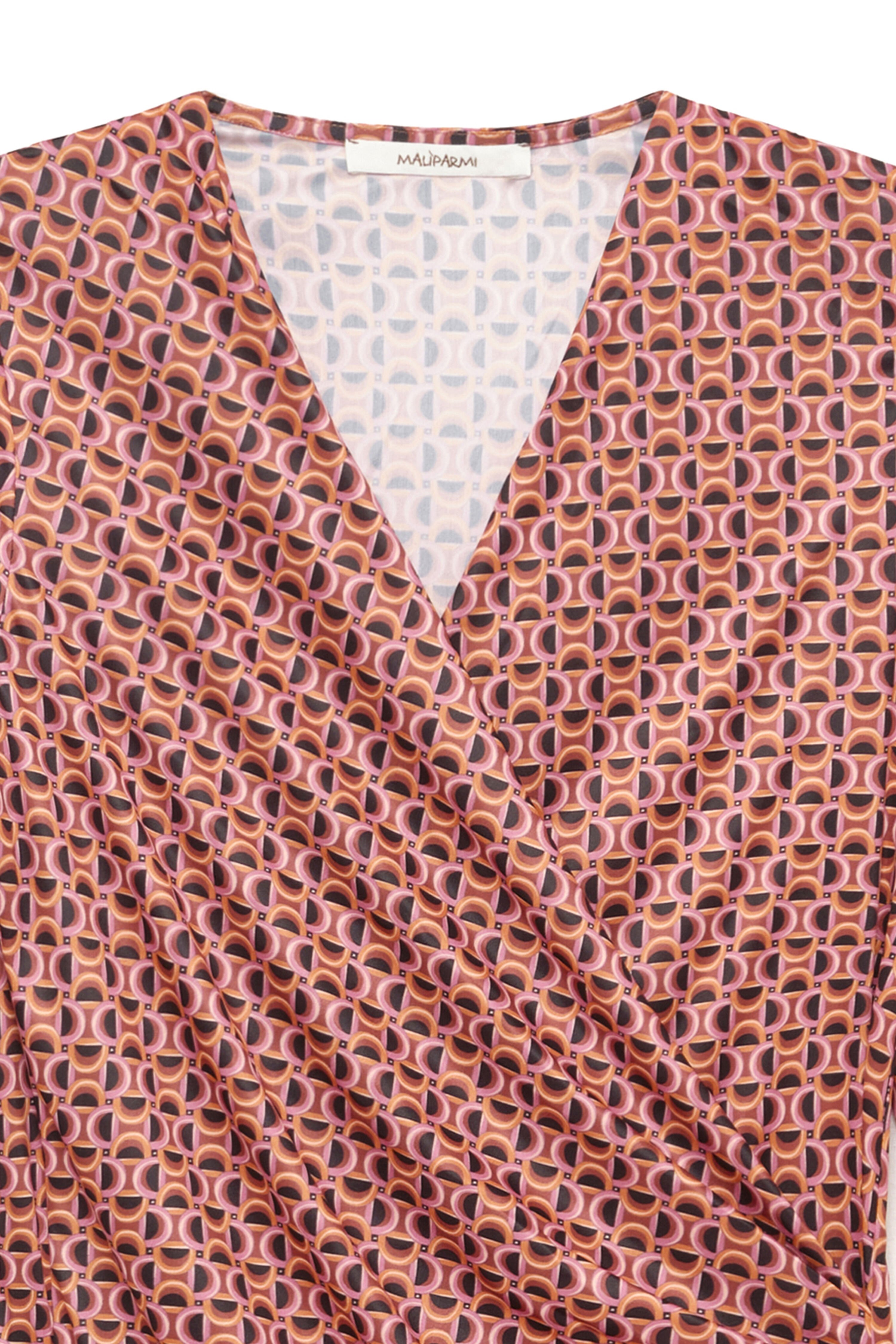 Maliparmi MICRO PRINT JERSEY T-SHIRT Pink JK029770654 Maliparmi MICRO PRINT JERSEY T-SHIRT Pink JK029770654