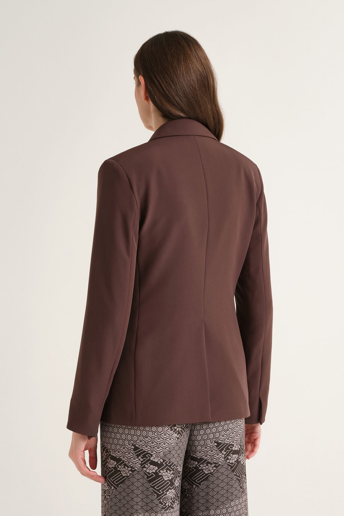 Maliparmi SLEEK MATTE BLAZER Cool Brown JD645550689