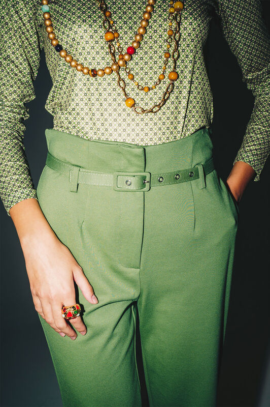 Maliparmi MILANO STITCHING TROUSERS Fern JH804350654