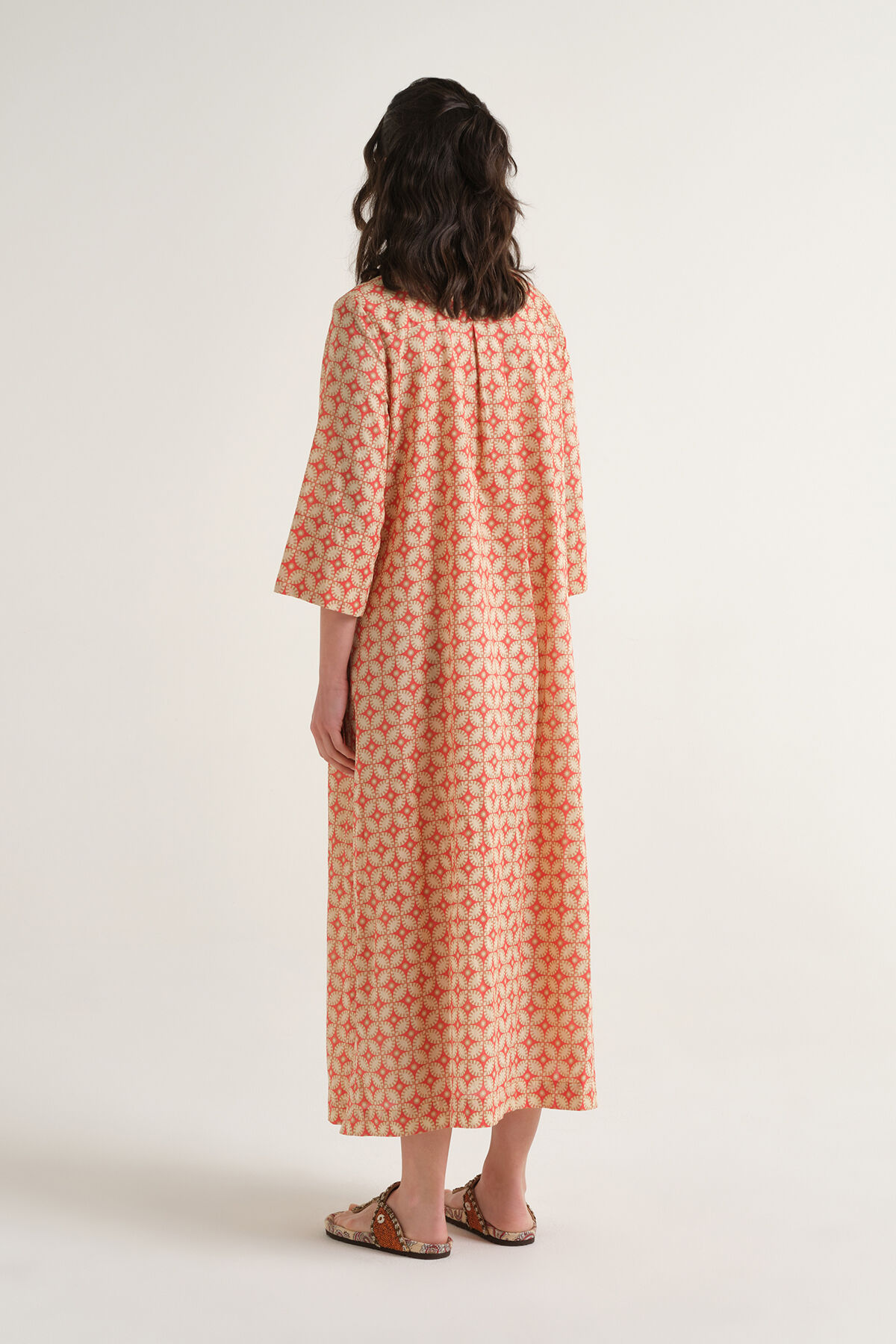 Malìparmi FLORAL SPIN DRESS Orange JF669915215