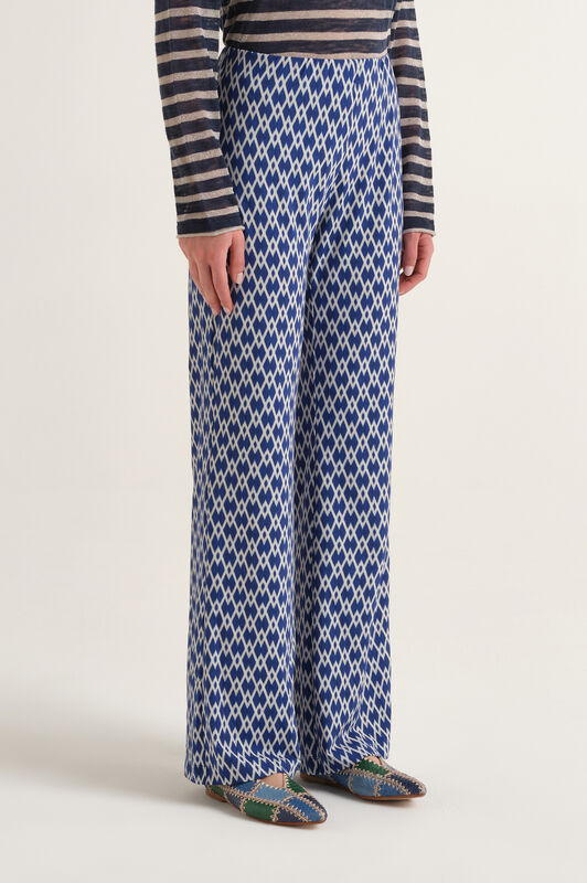 Malìparmi DIAMOND GLOW TROUSERS Blue JH400970674