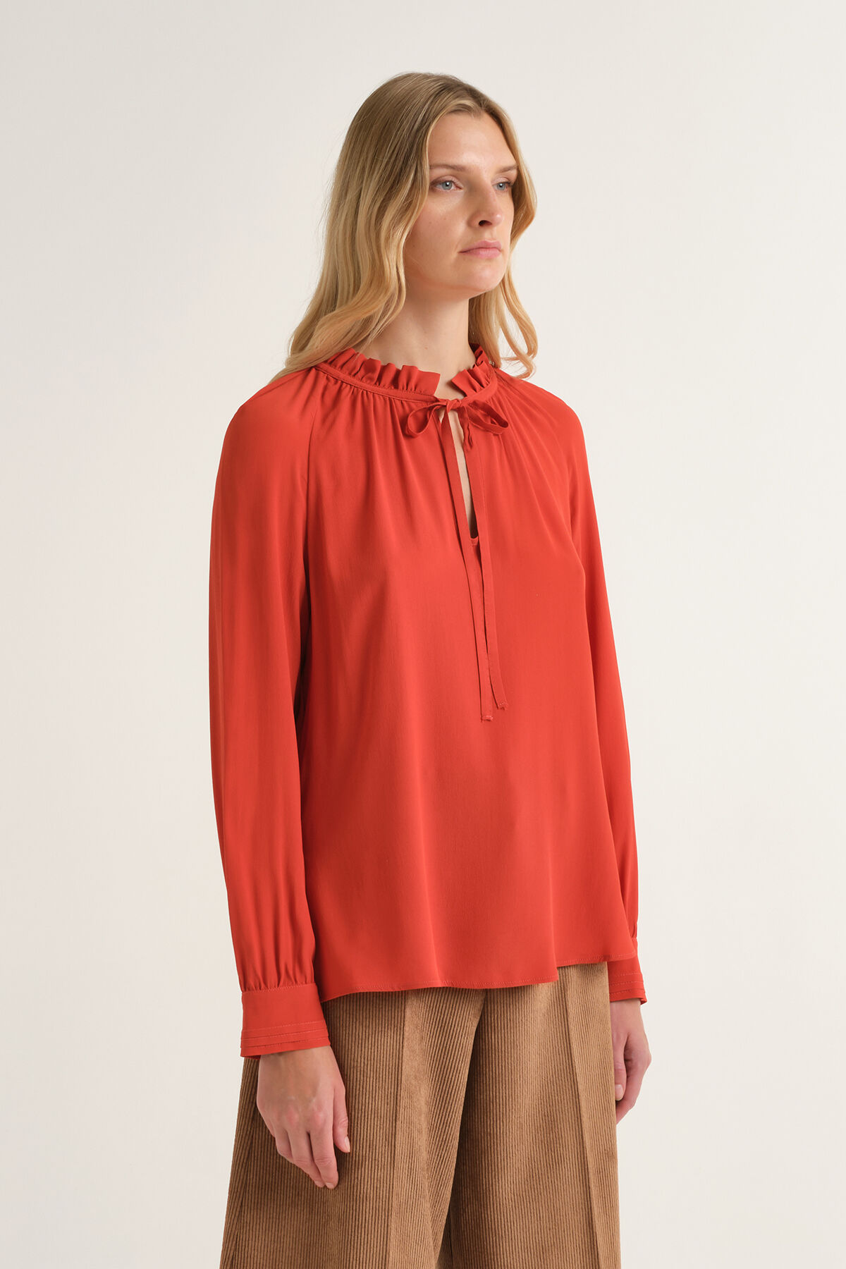 Maliparmi FLUID CREPE CHEMISE Rouille JM559750672 Maliparmi FLUID CREPE CHEMISE Rouille JM559750672