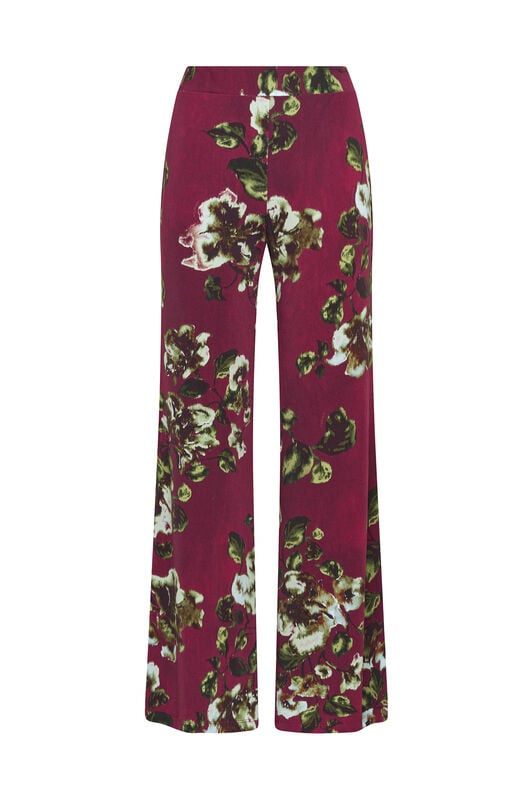 Maliparmi FROSTED BLOSSOM TROUSER Burgundy JH751570680