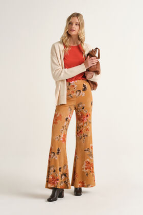 Maliparmi PANTALONE FROSTED BLOSSOM Cuoio JH751570680
