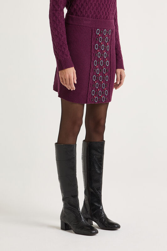 Maliparmi JEWEL WOOL SKIRT Must JG666278201