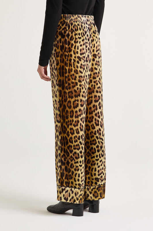 Maliparmi VELVET PRINTS TROUSERS Brown JH805260092