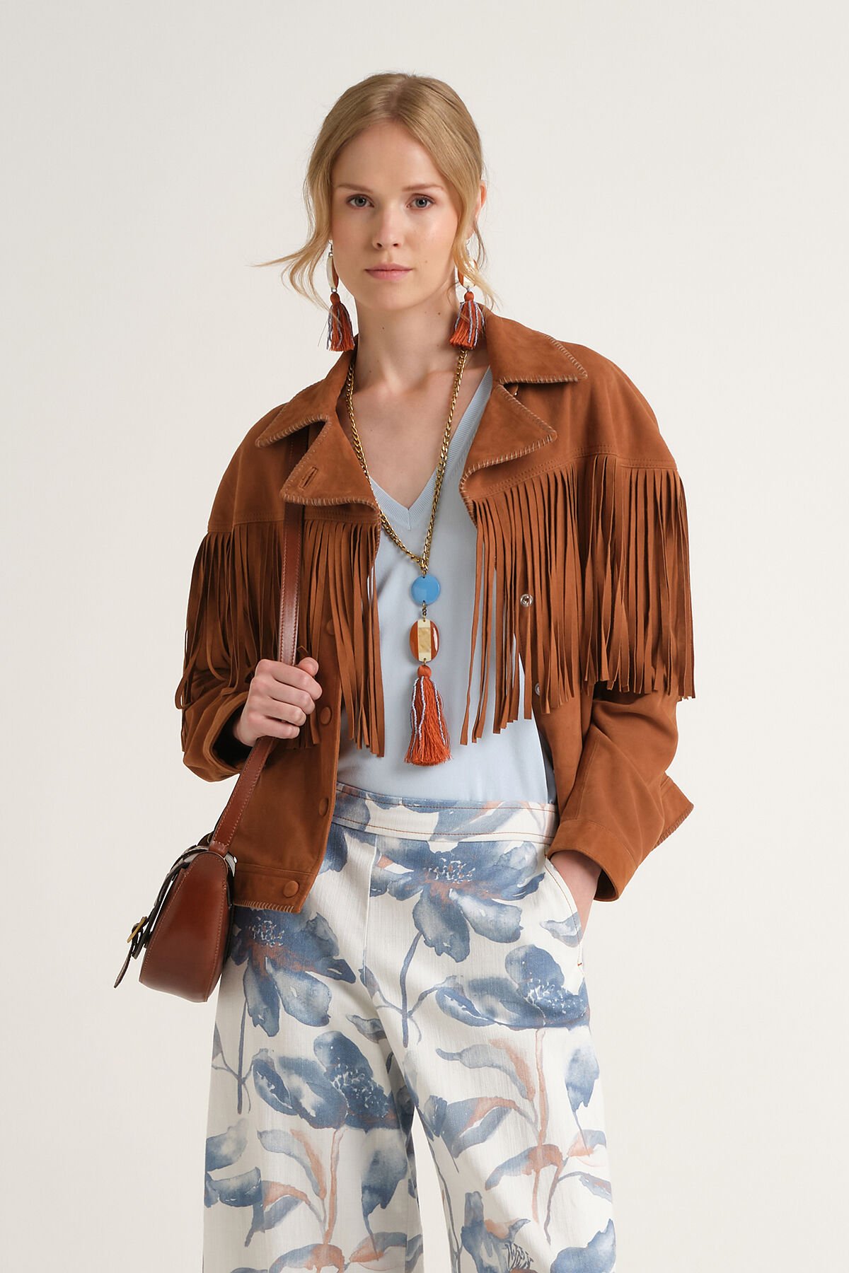 Malìparmi SOFT SUEDE ABRIGO ACOLCHADO Ámbar JA535301562