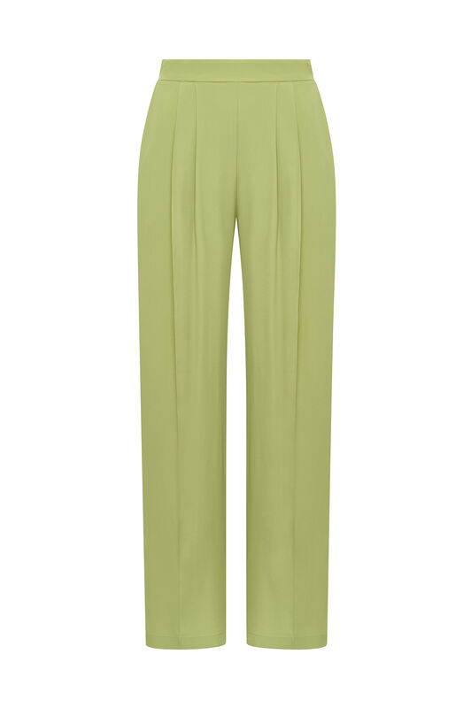 Malìparmi FLUID CREPE TROUSERS Green JH806250672