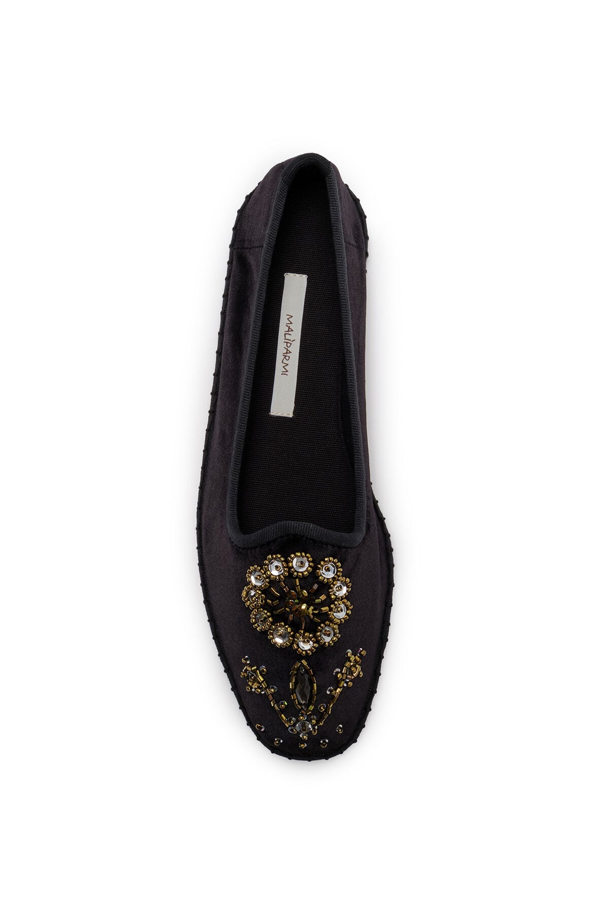 Maliparmi THE PRECIOUS VELVET BABOUCHE BIJOUX Noir SB007861039